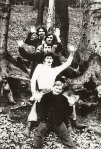 Su grupe koncertinėje kelionėje Lenkijoje, 1969 m. A. Vaškevičius, A. Babkovskis, D. Janušas, K. Antanėlis, R. Jasenka