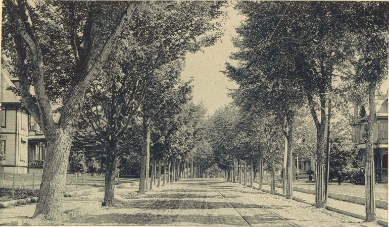 Gatvė Louelyje, apie 1887–1892 m. Nežinomo aut. nuotrauka. Rijks muziejus, Olandija
